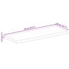 vidaXL Dessus de table 70x40x2,5 cm bord vif bois massif manguier brut