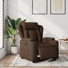 vidaXL Fauteuil inclinable &eacute;lectrique Marron Tissu