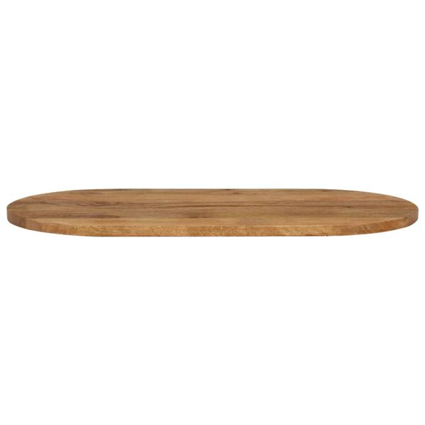 vidaXL Dessus de table 120x60x3,8 cm ovale bois massif de manguier