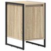 vidaXL Table de chevet Ch&ecirc;ne Sonoma 39,5 x 30 x 50 cm