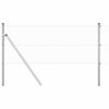 vidaXL Cl&ocirc;ture en fils soud&eacute;s pour fixation au sol 25 x 0,6 m Argent&eacute;