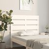 vidaXL T&ecirc;te de lit Blanc 90x3x80 cm Bois massif de pin