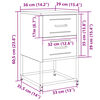 vidaXL Tables de chevet 2 pcs rose 36x39x60,5 cm acier