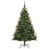 vidaXL Arbre de No&euml;l artificiel en silicone flexible 300 LEDs 180 cm