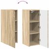 vidaXL Ensemble meuble TV 4 pcs Ch&ecirc;ne Sonoma Bois d'ing&eacute;nierie
