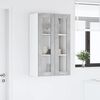 vidaXL Armoire suspendue Gris b&eacute;ton 60 x 31 x 100 cm Bois d'ing&eacute;nierie