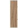 vidaXL Haut Armoire Ch&ecirc;ne artisanal 35 x 37 x 142 cm Bois d'ing&eacute;nierie