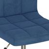vidaXL Chaises pivotantes &agrave; manger lot de 2 bleu velours