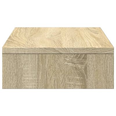 vidaXL Support de moniteur chêne sonoma 50x27x10 cm bois d'ingénierie