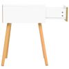 vidaXL Table de chevet Blanc ch&ecirc;ne sonoma 40x40x56cm Bois d'ing&eacute;nierie