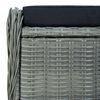 vidaXL Ensemble &agrave; manger de jardin 9 pcs Gris clair