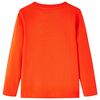 T-shirt enfants à manches longues orange vif 92