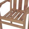 vidaXL Chaises de jardin empilables avec coussins lot de 4 Teck solide