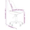 vidaXL Chaise pivotante de bureau Marron fonc&eacute; Tissu