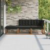 vidaXL Unit&eacute;s de sofa sectionnel d'ext&eacute;rieur 3 Pi&egrave;ce Naturel