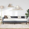 vidaXL Cadre de lit d'angle avec t&ecirc;te de lit Gris fonc&eacute; 80 cm x 200 cm