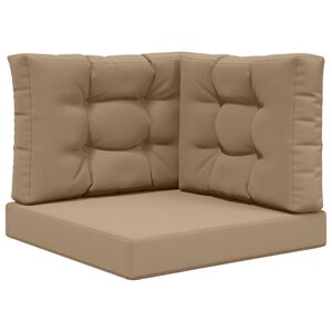 vidaXL Coussin de canap&eacute; d'ext&eacute;rieur Polyester Taupe 60 x 60 cm
