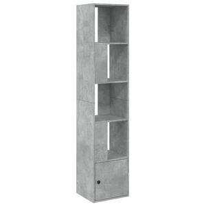 vidaXL Biblioth&egrave;que gris b&eacute;ton 40x36x189 cm bois d'ing&eacute;nierie