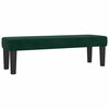 vidaXL Sommier &agrave; lattes de lit et matelas Vert fonc&eacute; 140x190cm Velours