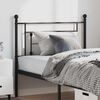 vidaXL T&ecirc;te de lit de remplacement m&eacute;tal noir 100 cm