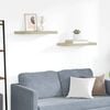 vidaXL Étagères murales flottantes 2 pcs chêne 60x23,5x3,8 cm MDF