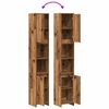 vidaXL Armoire salle de bain vieux bois 30x30x183,5 cm bois ingénierie