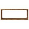 vidaXL &Eacute;tag&egrave;res murales cube 6 pcs vieux bois 60x15x23 cm