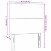 vidaXL T&ecirc;te de lit LED avec t&ecirc;te de lit Gris clair 90 cm Polyester