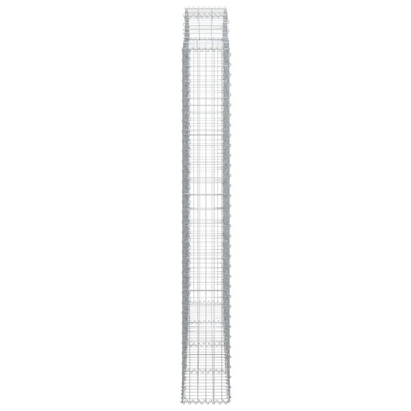 vidaXL Panier de gabions arqu&eacute; 200x30x220/240 cm Fer galvanis&eacute;