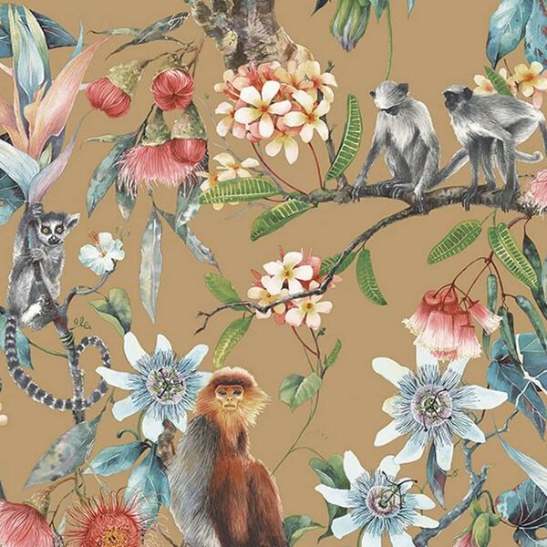 Noordwand Papier peint Exotic Monkeys Dor&eacute;