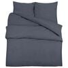 vidaXL Ensemble de housse de couette Anthracite 135x200 cm Microfibre