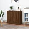 vidaXL Buffets 2 pcs chêne marron 37,5x35,5x67,5 cm bois d'ingénierie