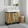 vidaXL Meuble de Lavabo de Salle de Bain Marron 62 x 33 x 58 cm