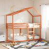 vidaXL Lit superpos&eacute; sans matelas cire marron 90x190 cm pin massif