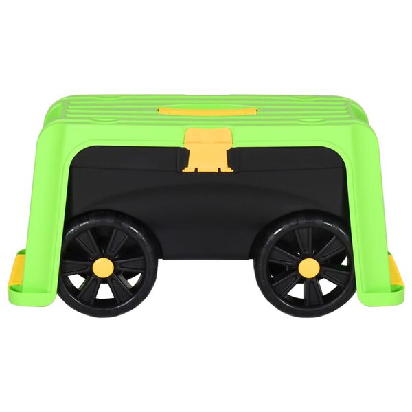 vidaXL Tabouret de jardin 4 en 1 et bac de rangement 58,5x24x29,5cm PP