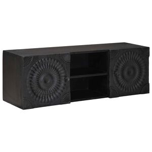 vidaXL Meuble TV Noir 105 x 30 x 35 cm