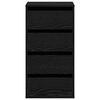 vidaXL Armoire &agrave; tiroirs Noir 40 x 41 x 76 cm Bois d'ing&eacute;nierie
