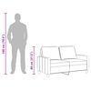 vidaXL Canap&eacute; &agrave; 2 places Marron 120 cm Tissu