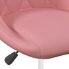 vidaXL Chaises &agrave; manger pivotantes lot de 4 Rose Velours