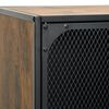 vidaXL Armoires de rangement 2 pcs Marron 72x36x82 cm M&eacute;tal et MDF
