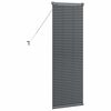 vidaXL Store de Fen&ecirc;tre avec des rideaux Gris fonc&eacute; Aluminium