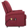 vidaXL Fauteuil de massage Rouge bordeaux Tissu