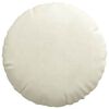vidaXL Coussins de si&egrave;ge 2 pcs Cr&egrave;me &Oslash; 40 x 13 cm Velours