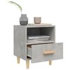 vidaXL Tables de chevet 2 pcs Gris b&eacute;ton 40x35x47 cm