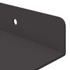 vidaXL &Eacute;tag&egrave;re Murale avec &eacute;tag&egrave;re 2 pcs Noir 60 x 8,5 x 2,5 cm