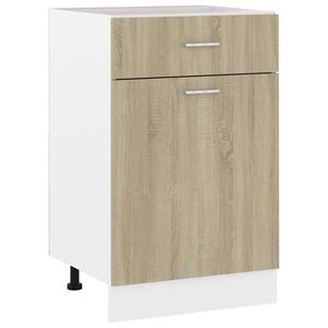 vidaXL Armoire &agrave; tiroirs inf&eacute;rieure Lyon Ch&ecirc;ne Sonoma 50x46x81,5 cm