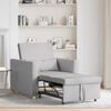 vidaXL Canap&eacute;-lit escamotable simple Gris nuage 90 x 165 x 87 cm tissu