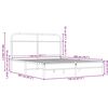 vidaXL Cadre de lit sans matelas 150x200 cm ch&ecirc;ne marron