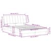 vidaXL Cadre de lit avec LED sans matelas Hanko vert fonc&eacute; 120x200cm velours