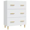 vidaXL Buffet Blanc 70x34x90 cm Bois d'ingénierie